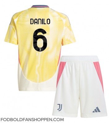 Juventus Danilo Luiz #6 Udebanetrøje Børn 2024-25 Kortærmet (+ Korte bukser)